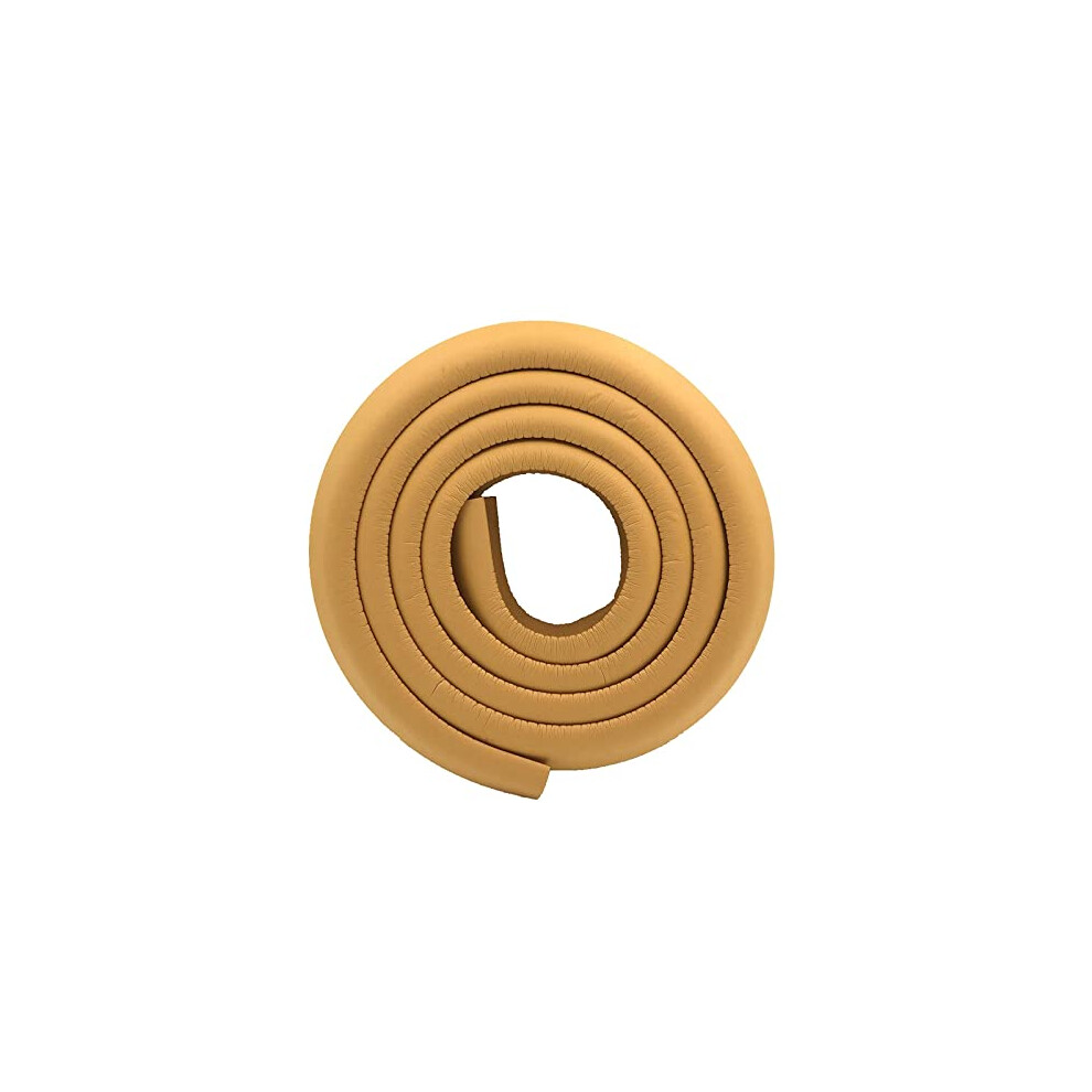M2cbridge L Shape Extra Thick Furniture Table Edge Protectors Foam Baby Safety Bumper Guard 2 M (Wood)