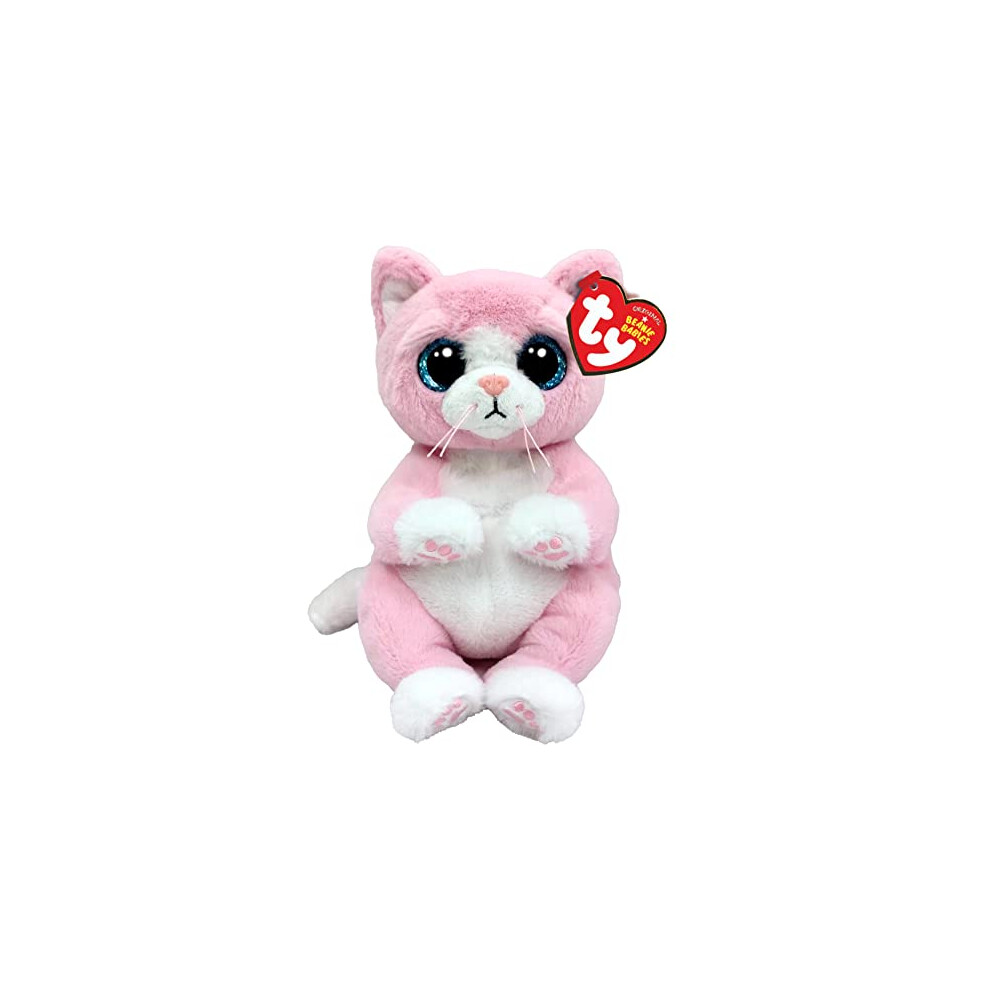 TY Lillibelle Cat Beanie Bellie Regular 6" | Beanie Baby Soft Plush Toy | Collectible Cuddly Stuffed Teddy