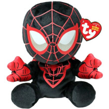 TY Miles Morales Spiderman Marvel Beanie Babies Regular, Licensed Beanie Baby Soft Plush Toy, Collectible Cuddly Stuffed Teddy
