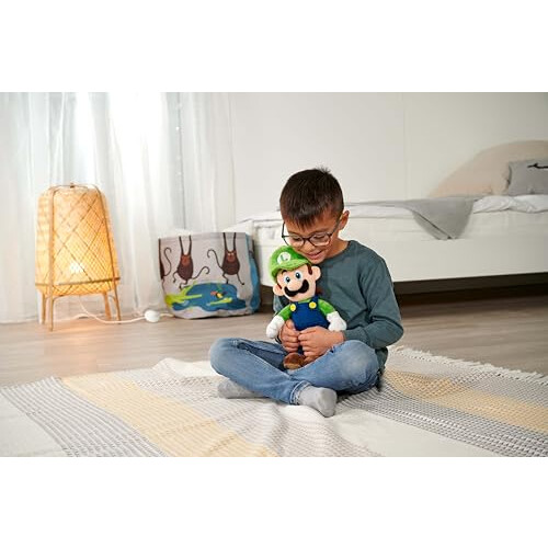 Simba Luigi Plush Toy 30 cm Mario 30CM Soft, Multicolor 2