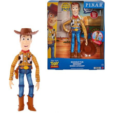 Disney Pixar Toy Story Movie Toy, Talking Woody Figure with Ragdoll Body, 20 Phrases, Pull Tab Activated Sounds, Roundup Fun Woody - HFY35