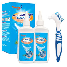 Deuvuo Mould Remover Gel UK 280g, 2 Pack Mold And Mildew Remover Gel With Brush For Wall Tiles Grout Sealant Bathroom Cleaning Home Kitchen Sinks