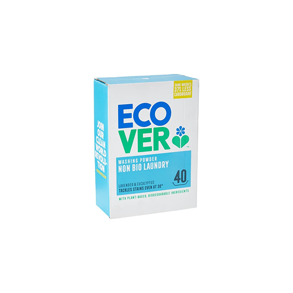 Ecover Non-Bio Washing Powder, 40 Washes, 3 kg, (Pack of 1)