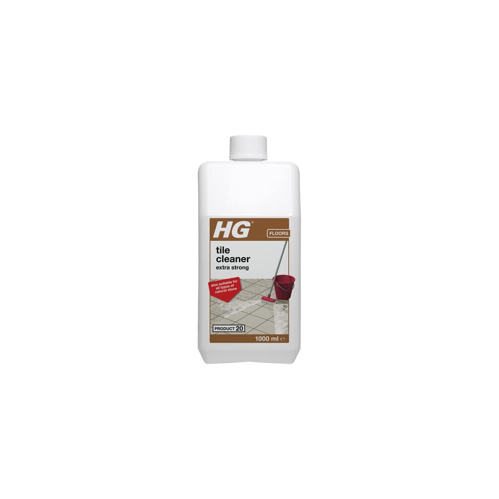 HG Tile Cleaner Extra Strong, Floor Tile Cleaner & Grout Cleaner, Kitchen Floor Cleaner & Grease Remover, Natural Stone Floor Restorer, Industrial