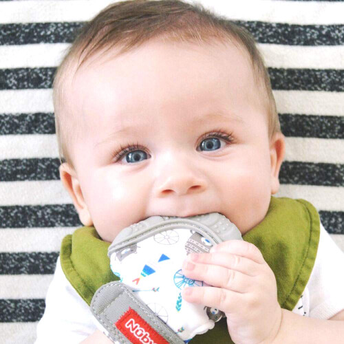 Nuby Nuby Teething Mitt, Grey 1