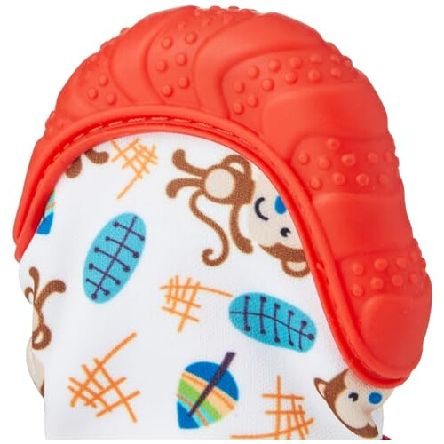 Nuby Nuby Teething Mitt, Red 1
