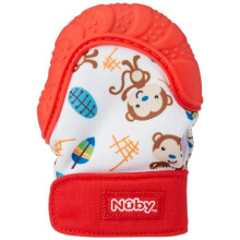 Nuby Teething Mitt, Red