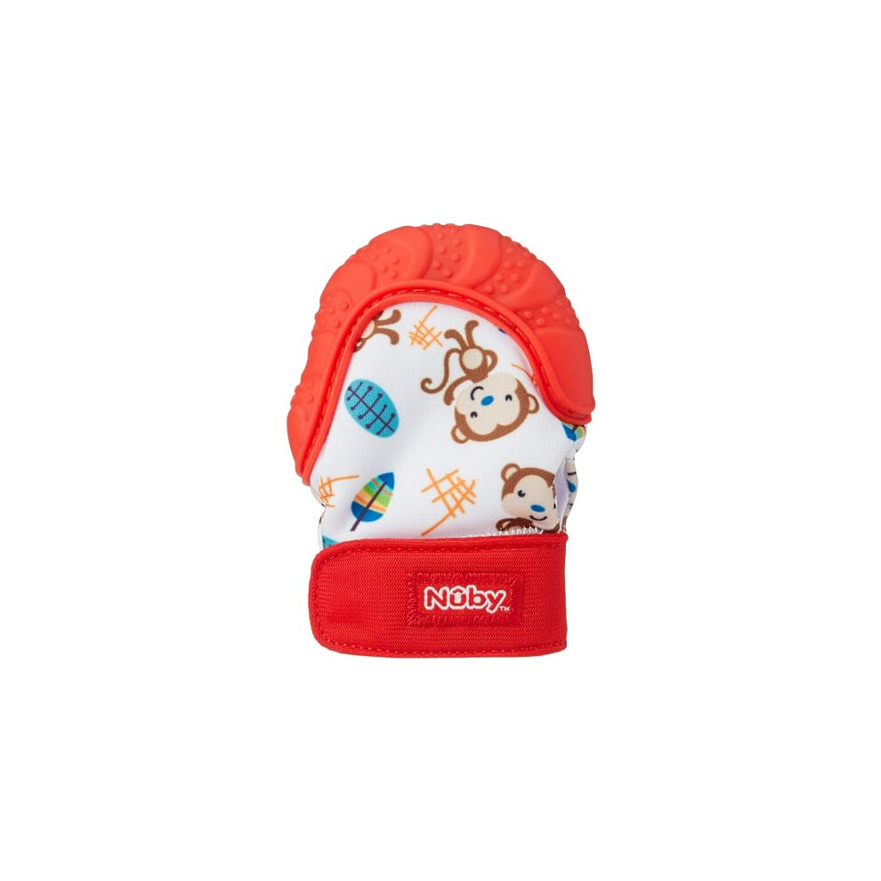 Nuby Teething Mitt, Red