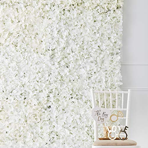 Ginger Ray Ginger Ray White Flower Wall Decoration Tile Party Wedding Backdrop 1