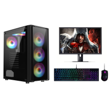 FCS Fast Gaming PC Full Setup Core i7-4770 16GB 1TB Windows 11 4GB GTX1050Ti - Refurbished