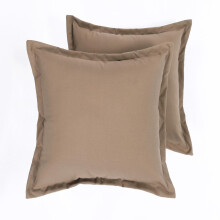 (Beige) Plain Outdoor Cushion Set of 2