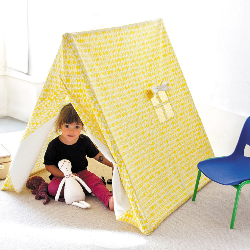 (Playtent with Yellow Leaves Design) Fun and Functional Children's Play Tents