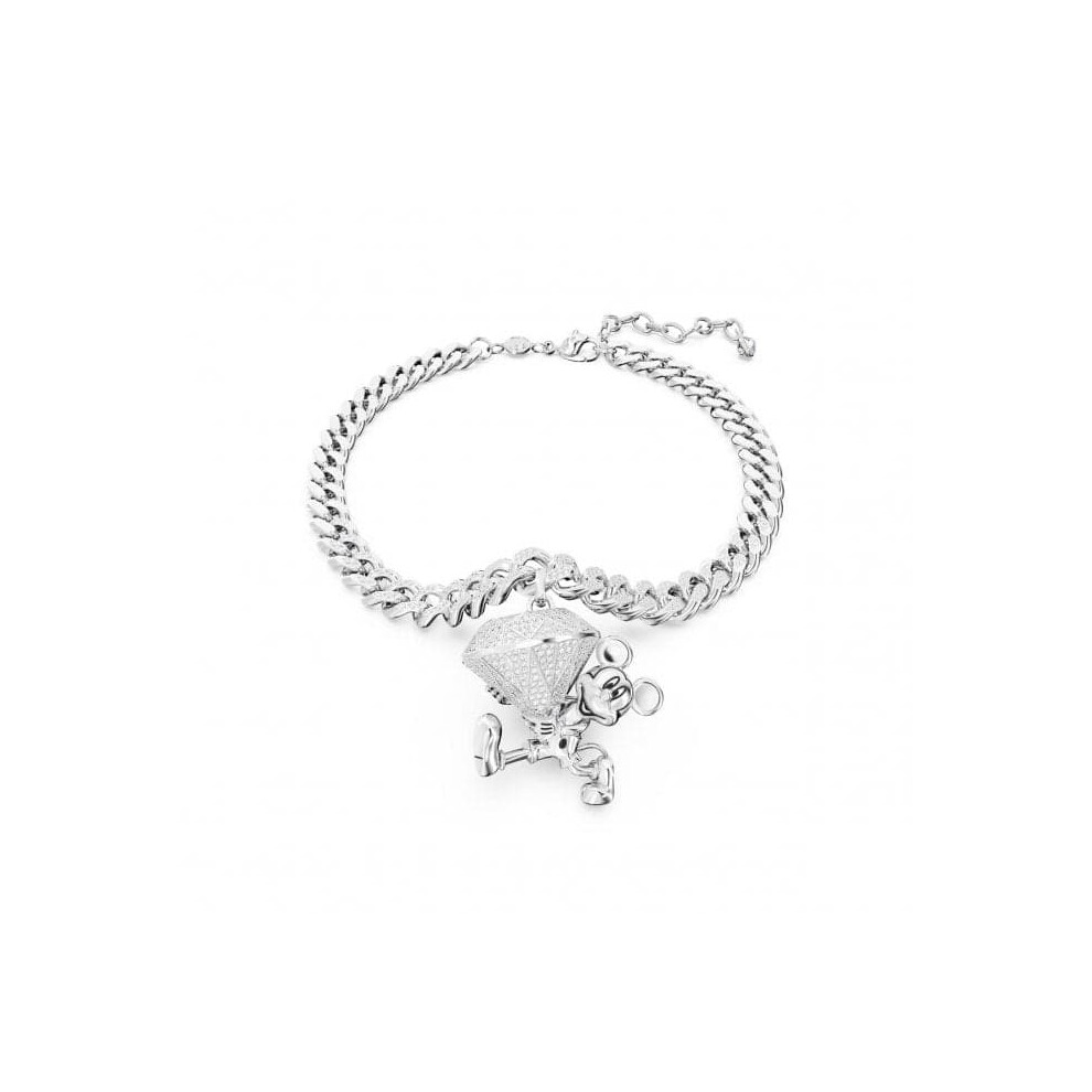 Swarovski Disney Mickey Mouse Rhodium Plated White Pendant 5668773