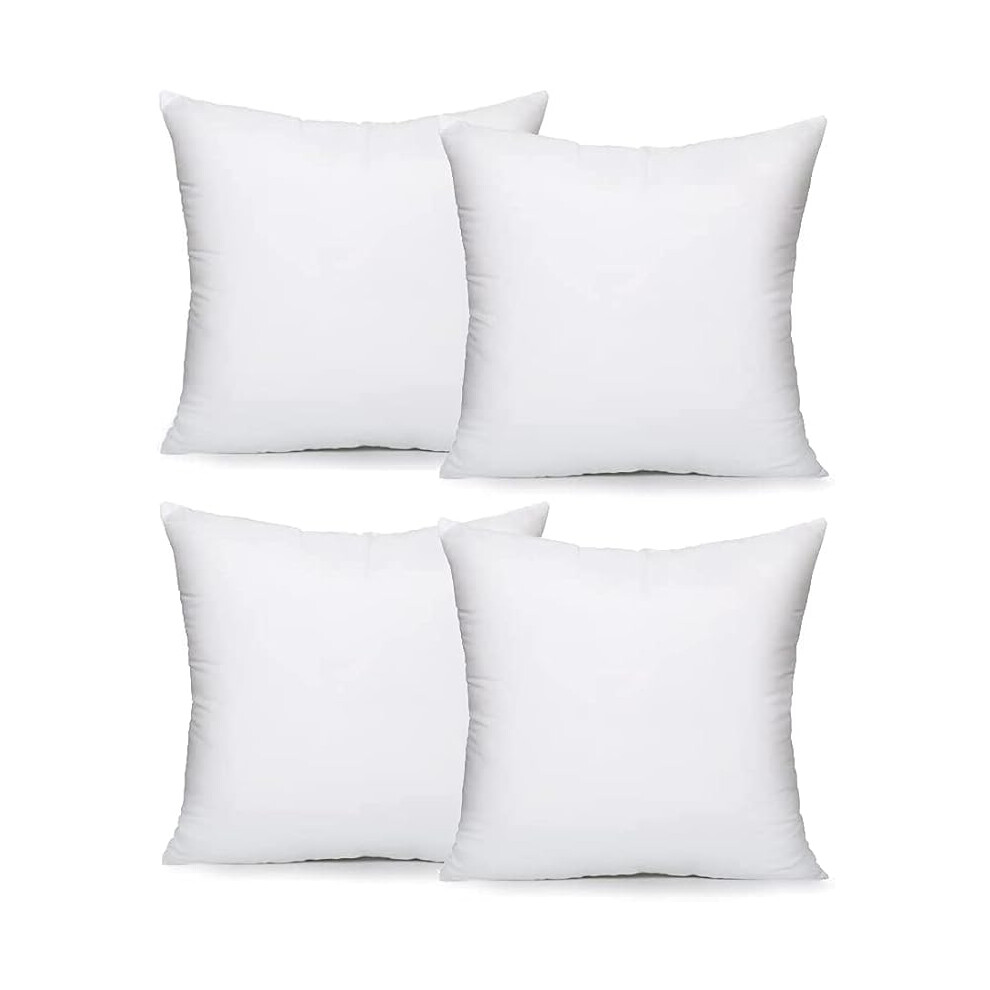  - Lancashire Textiles 8 Pack 20" X 20" (50Cm X 50Cm) Quality Microfibre Casing Hollowfibre Filling Cushion Pads Made In The Uk - Image 3