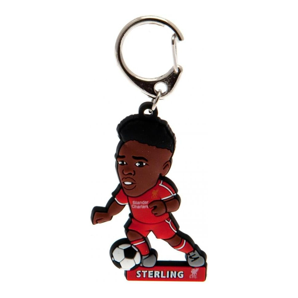 Official LIVERPOOL FC PVC player shape "RAHEEM STERLING" keyring