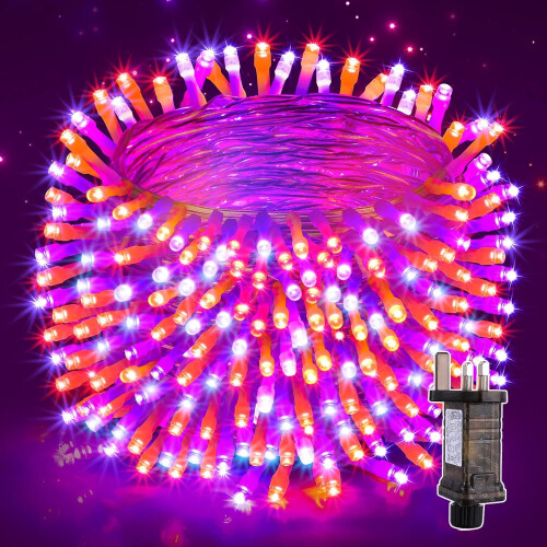 Halloween Decorations Fairy Lights, 200 LEDs 20M Halloween Lights Outdoor with 8 Lighting Modes/Timer, IP44 Waterproof Spooky Hanging String Light on OnBuy