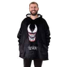 Marvel Blanket Hoodie (Mens Black)