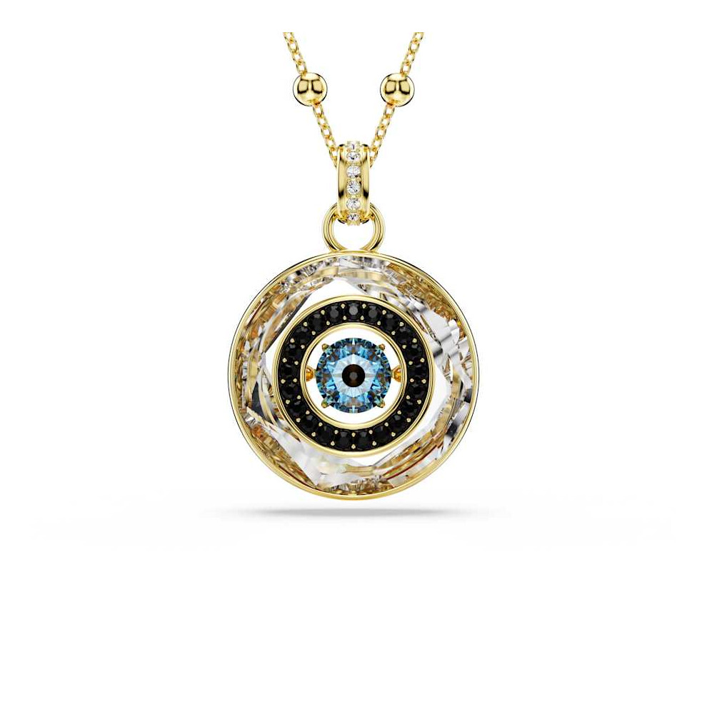 Symbolica Gold-tone Plated Evil Eye Blue Pendant 5692166