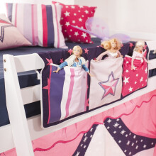 Noa & Nani Kids Bed Tidy Pocket Organiser 3 Pocket Velcro Storage for Cabin Bed & Bunk Bed in Showtime Design