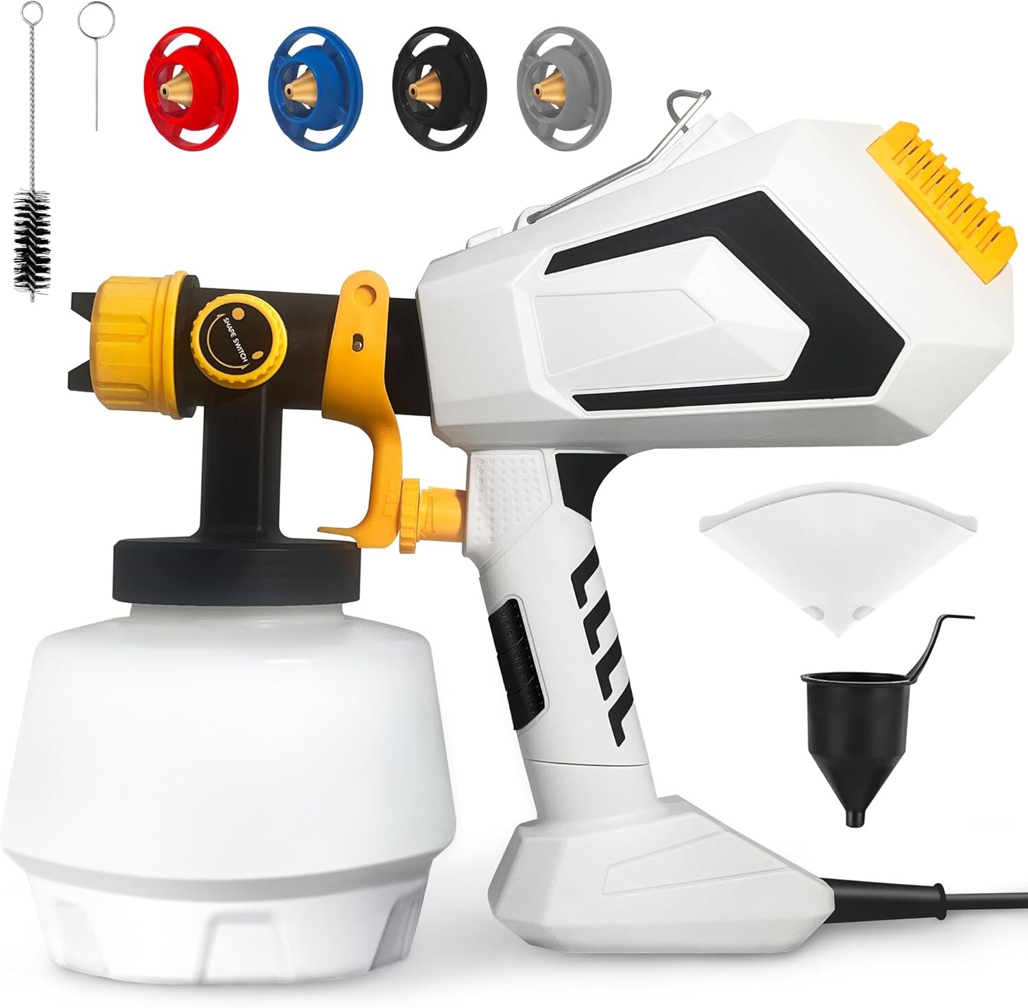 700W Fence Paint Sprayer with 1200ml Container, HVLP Electric Spray Gun