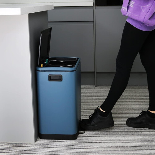 CALITEK Recycling Bin 30 litres with 2 Compartment 1