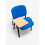Blue Padded Stacking Chair with Writing Tablet 1