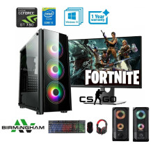Gaming PC Computer Bundle Quad Core i5 16GB SSD+1TB Win 10 2GB GT730