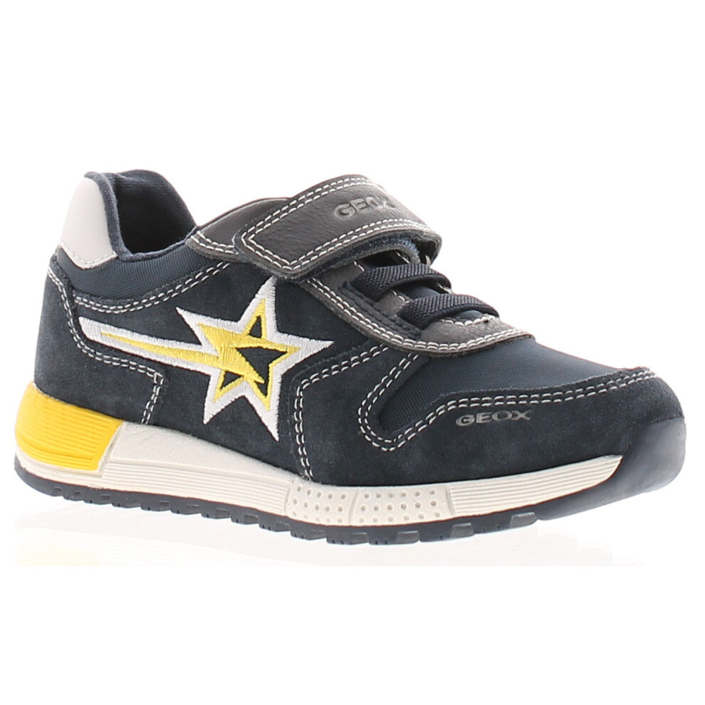 (Navy, 4.5 (Children's)) Geox Infant Childrens Trainers Alben Boy A Touch Fastening navy UK Size