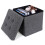 (Single) Hampton&Stewart Folding Ottoman Storage Box Seat 1