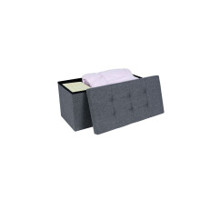 (Double) Hampton&Stewart Folding Ottoman Storage Box Seat