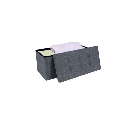 (Double) Hampton&Stewart Folding Ottoman Storage Box Seat