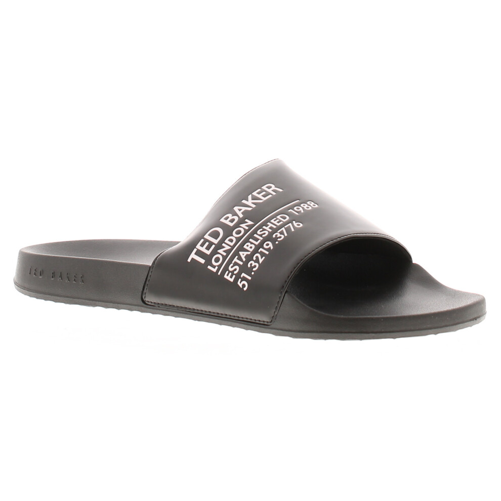 (Black, 7 (Adults')) Ted Baker Mens Sandals Beach Mules Aziell black UK Size