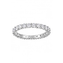 Swarovski Vittore XL White Rhodium Plated Ring - Size 58