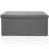 (Grey, Double) Hampton&Stewart Folding Ottoman Storage Box Stool 3