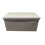 (Beige, Double) Hampton&Stewart Folding Ottoman Storage Box Stool 1
