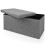 (Grey, Triple) Hampton&Stewart Folding Ottoman Storage Box Stool 1