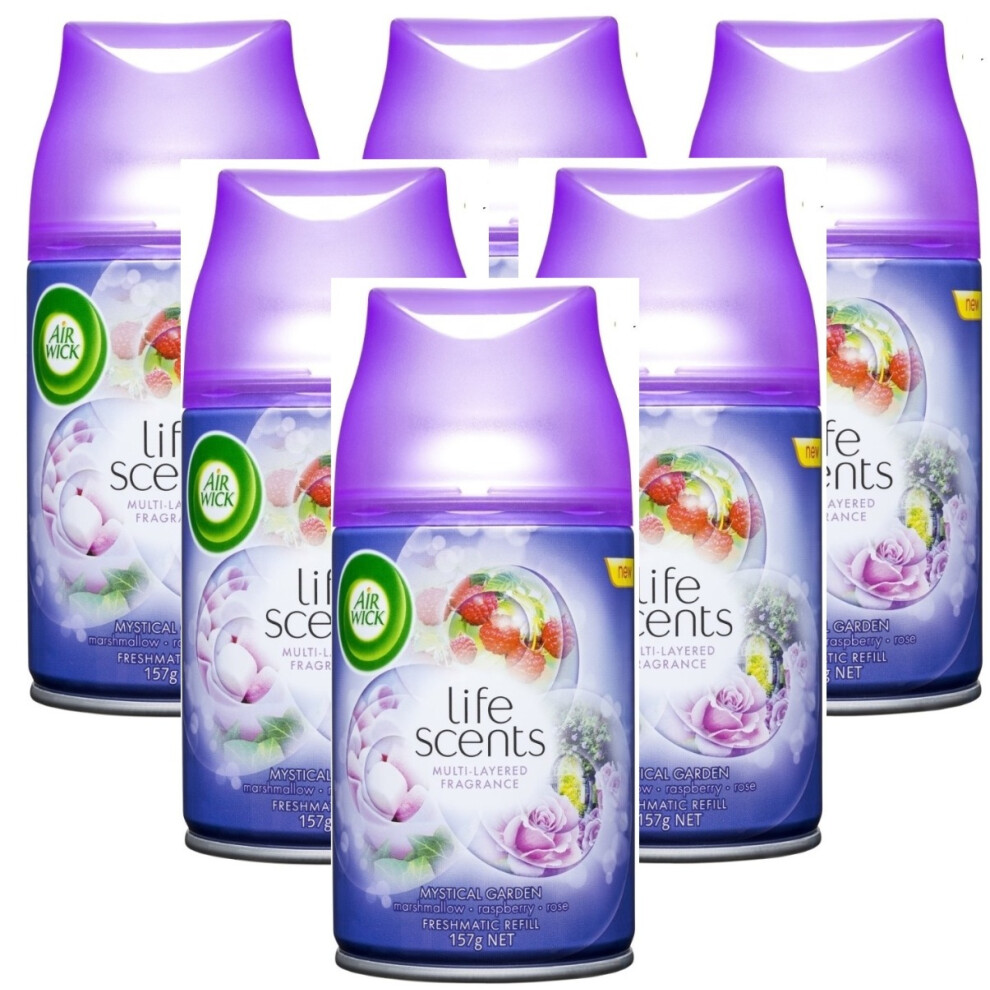 6 x Air Wick Freshmatic Max Automatic Spray Refill 250ml - Mystical Garden