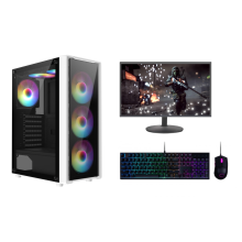 FCS Gaming PC Computer Bundle Intel Core i7-4770 16GB DDR3 1TB GTX 1050Ti Wind11 - Refurbished