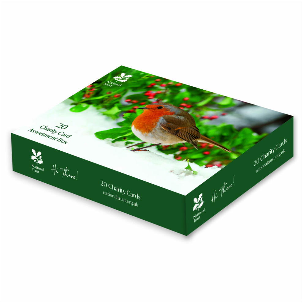 Box Of 20 Assorted National Trust Charity Christmas Cards Boxed Xmas Cards