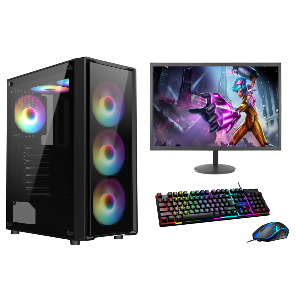 Fcs Gaming Pc Computer Bundle Intel Core I7-4770 16Gb Ddr3 1Tb Gtx 1050Ti Wind11