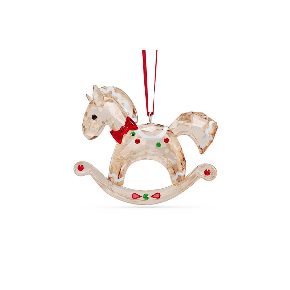 Swarovski Holiday Cheers Gingerbread Rocking Horse Ornament - Image 4