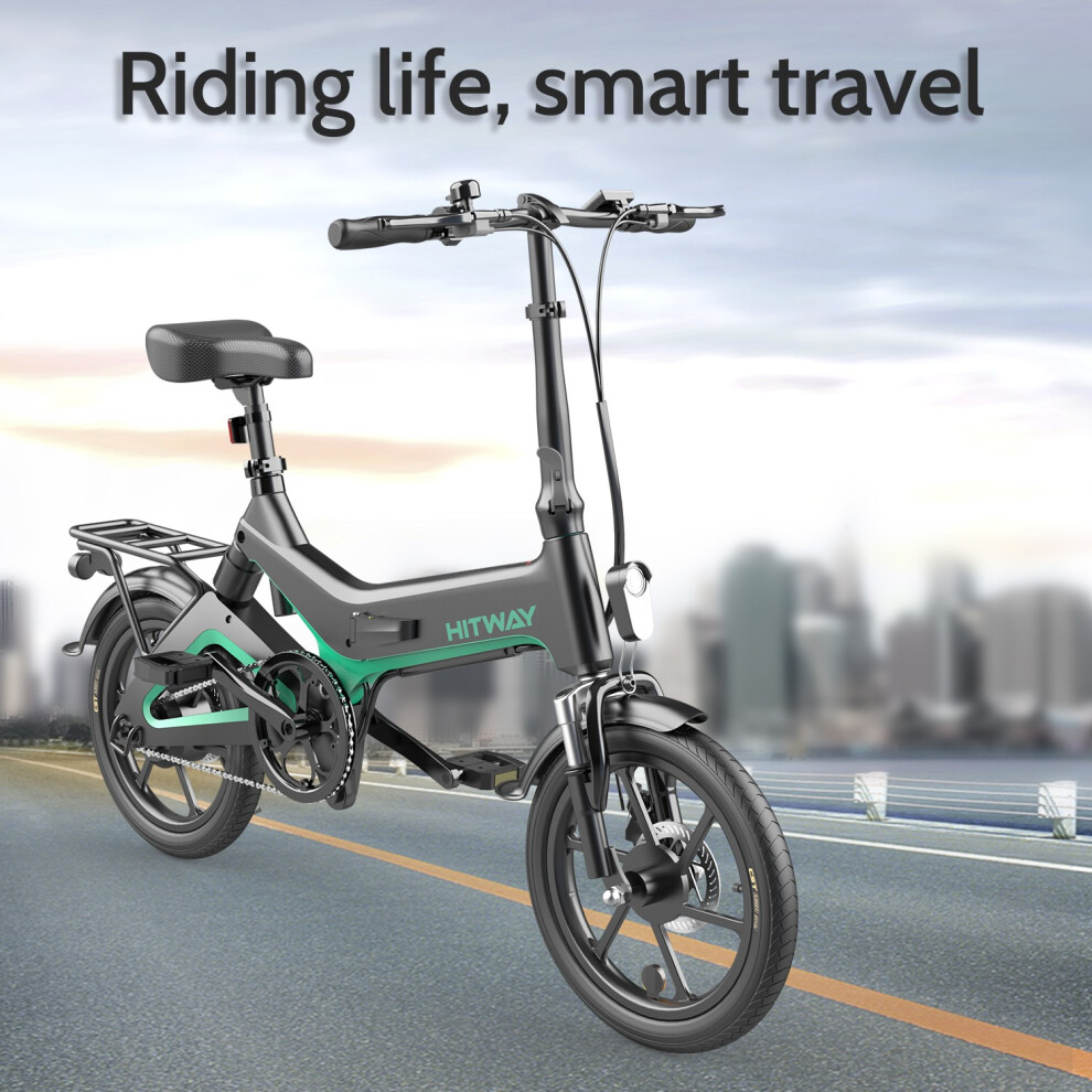 HITWAY Electric Bike 250W Foldable Pedal Assist E Bike with 7.8Ah