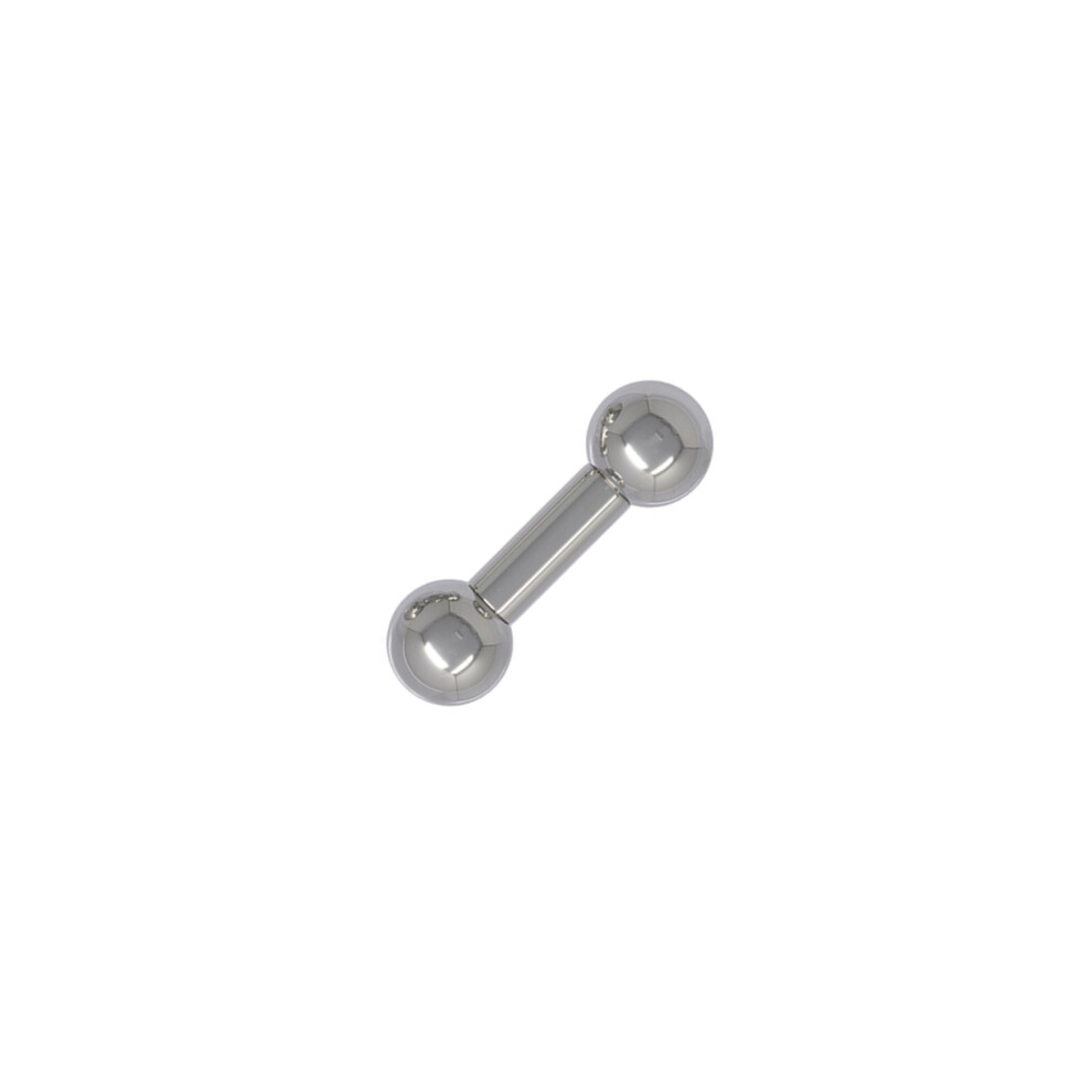 (16mm long, 9.5mm balls) Stainless Steel Barbell 5mm gauge (4g)-image-OPC-PFGB2RY-NEW