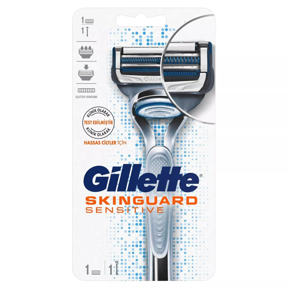 Gillette SKINGUARD Sensitive Shaving Razor for Men with 1 Blades