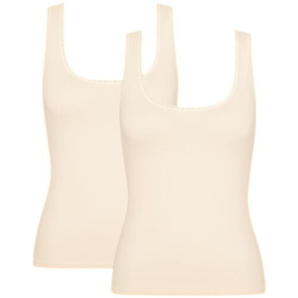 (S) Go 2-Pack Stretch Tank Tops, Fresh Powder