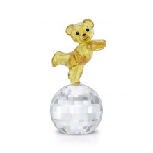 Swarovski Kris Bear:Ready To Disco Yellow Crystal Sculpture 5639875