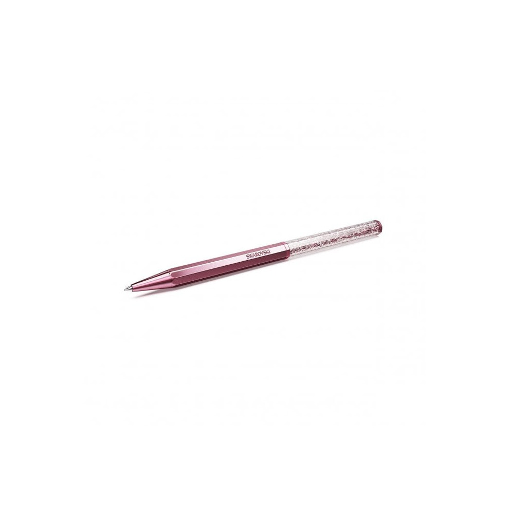 Swarovski Crystalline Octagon Shape Pink Lacquered Ballpoint Pen 5669937