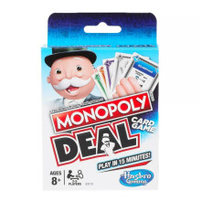 (Blue) Deal Monopoly Card Board Games Props Family Party Paper Toy Fuuny Kids Gift