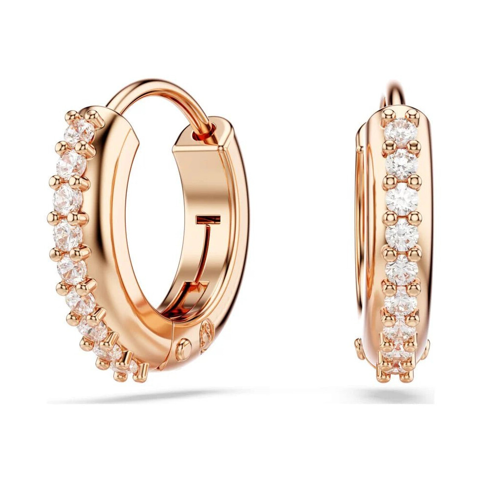 Matrix Rose Gold Tone Hoop Earrings 5690669