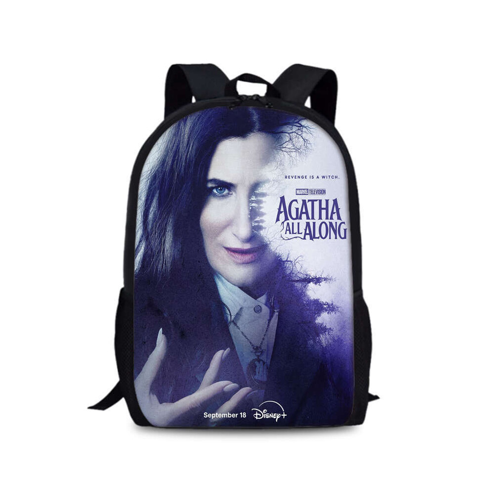 (3) Fashionable Agatha All Along 15 Inch Backpack Ideal For Daily Outfits And School Needs-image-OPC-PFGCRCX-NEW